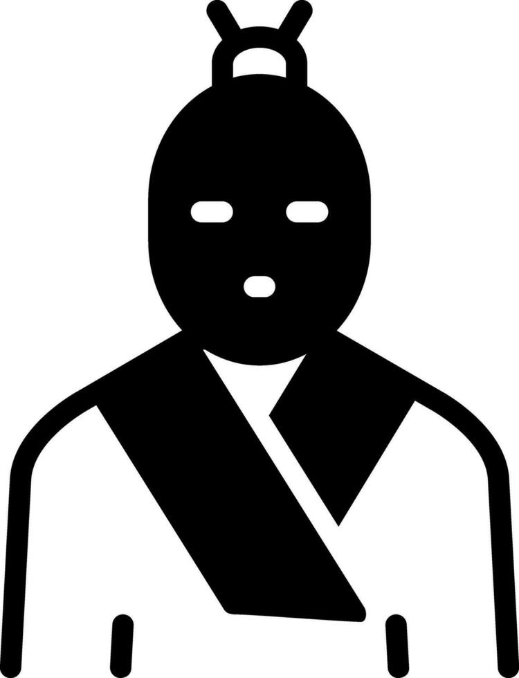 solid icon for asian vector