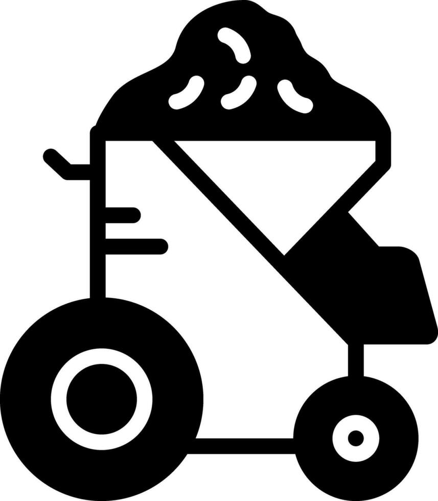 solid icon for concrete vector