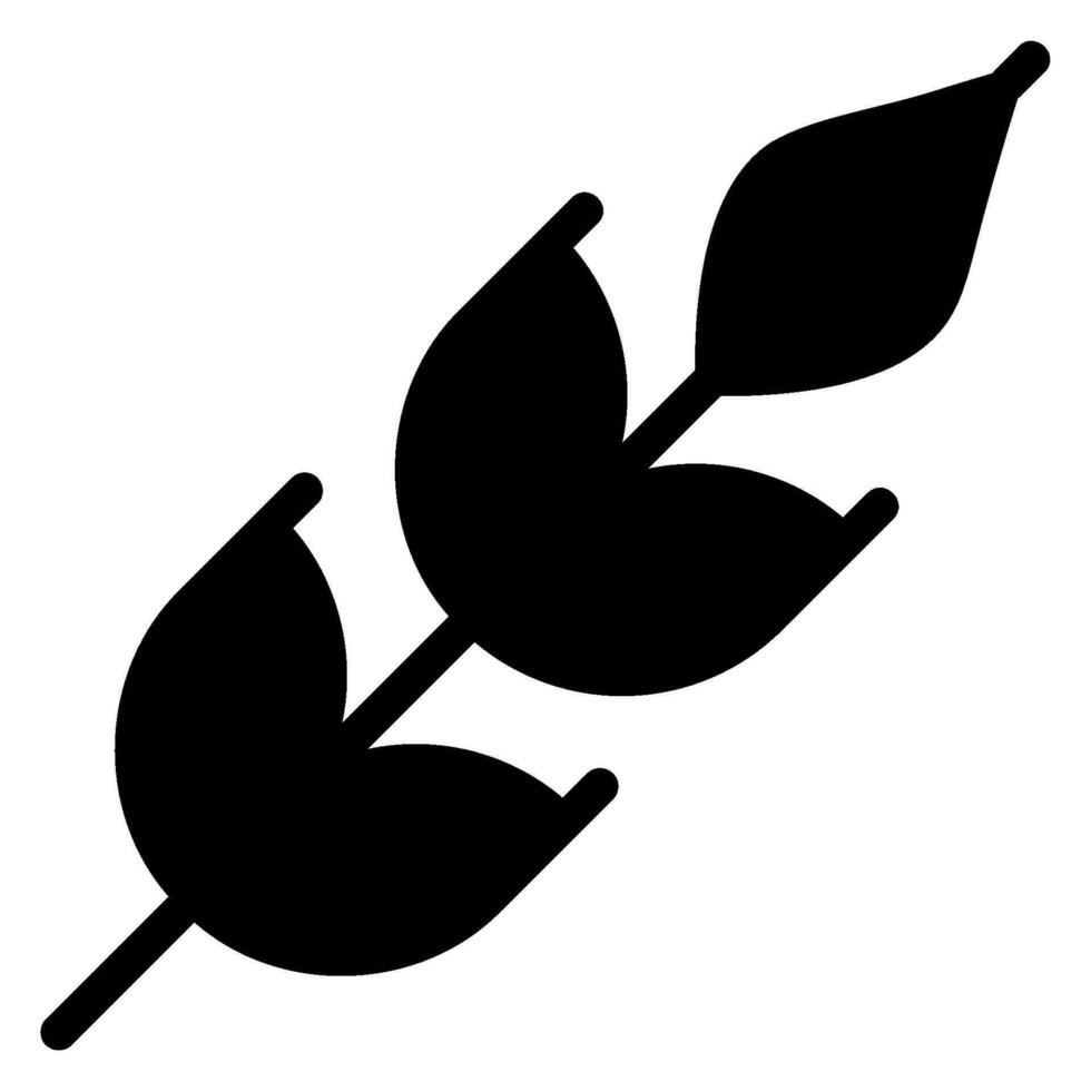 wheat glyph icon vector