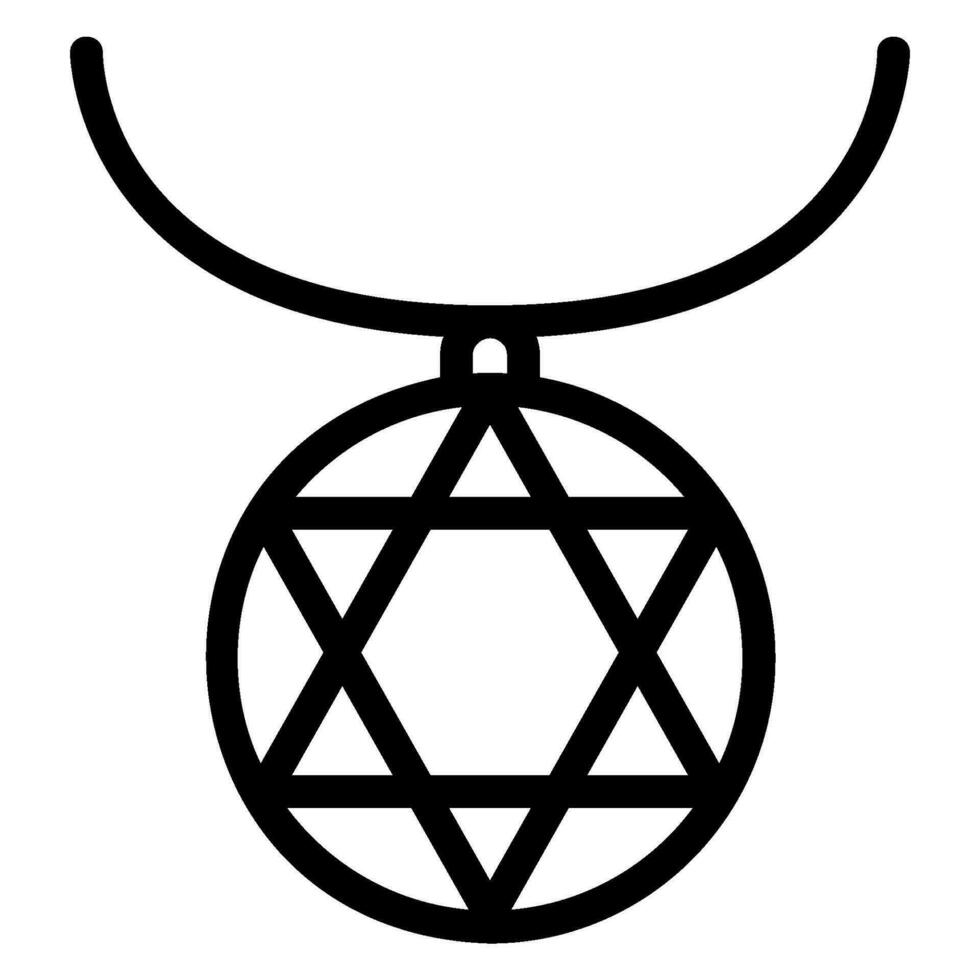 pendant line icon vector