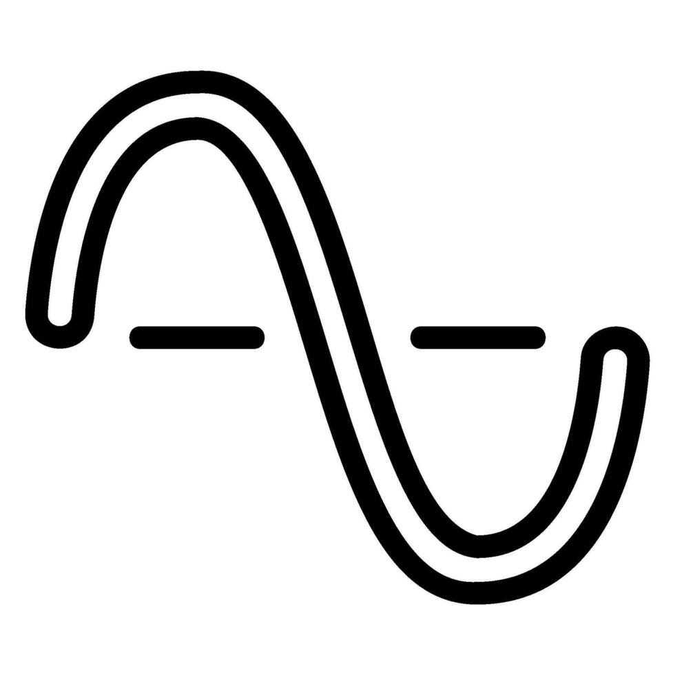 sinus line icon vector