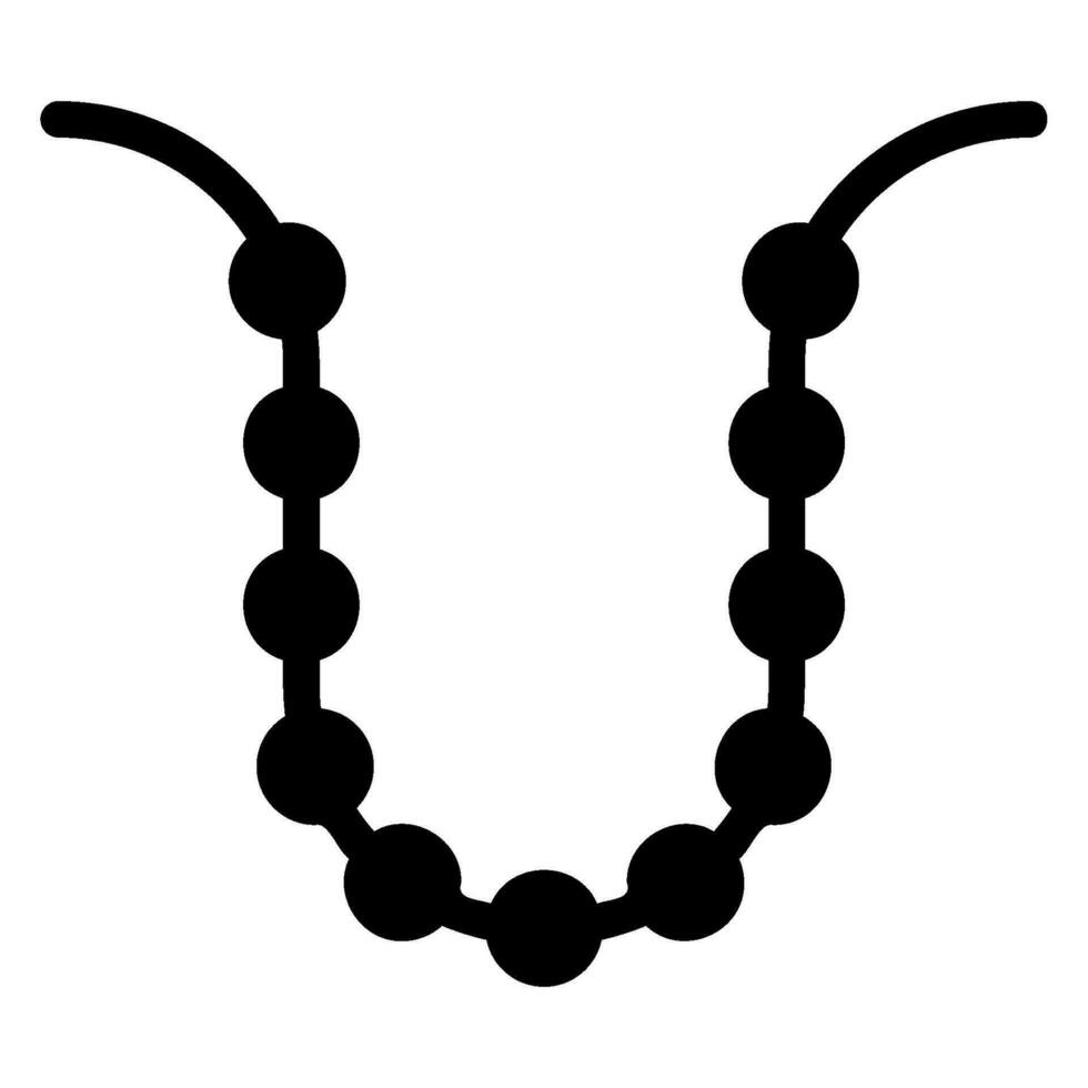 Beads glyph icon vector