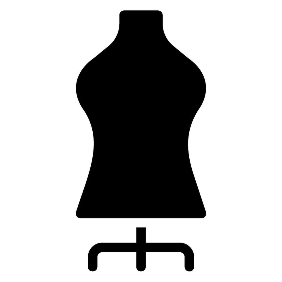 mannequin stand glyph icon vector