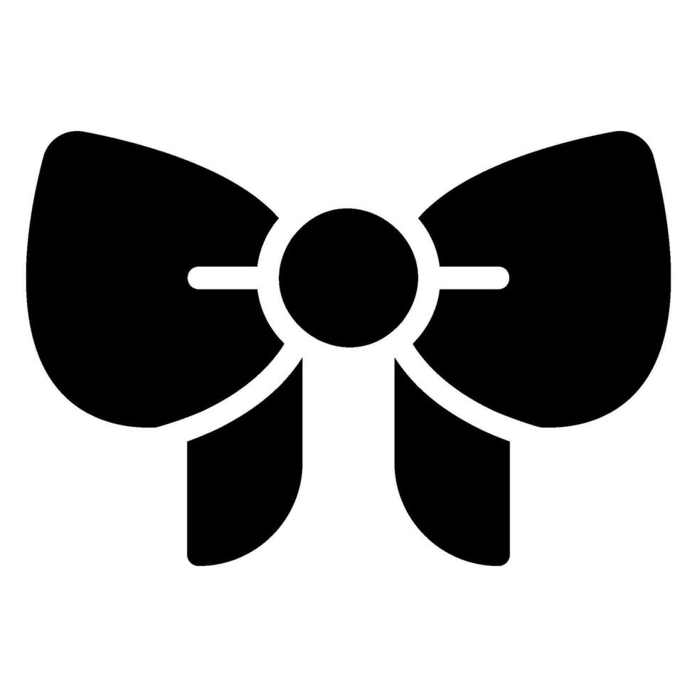 bow tie glyph icon vector