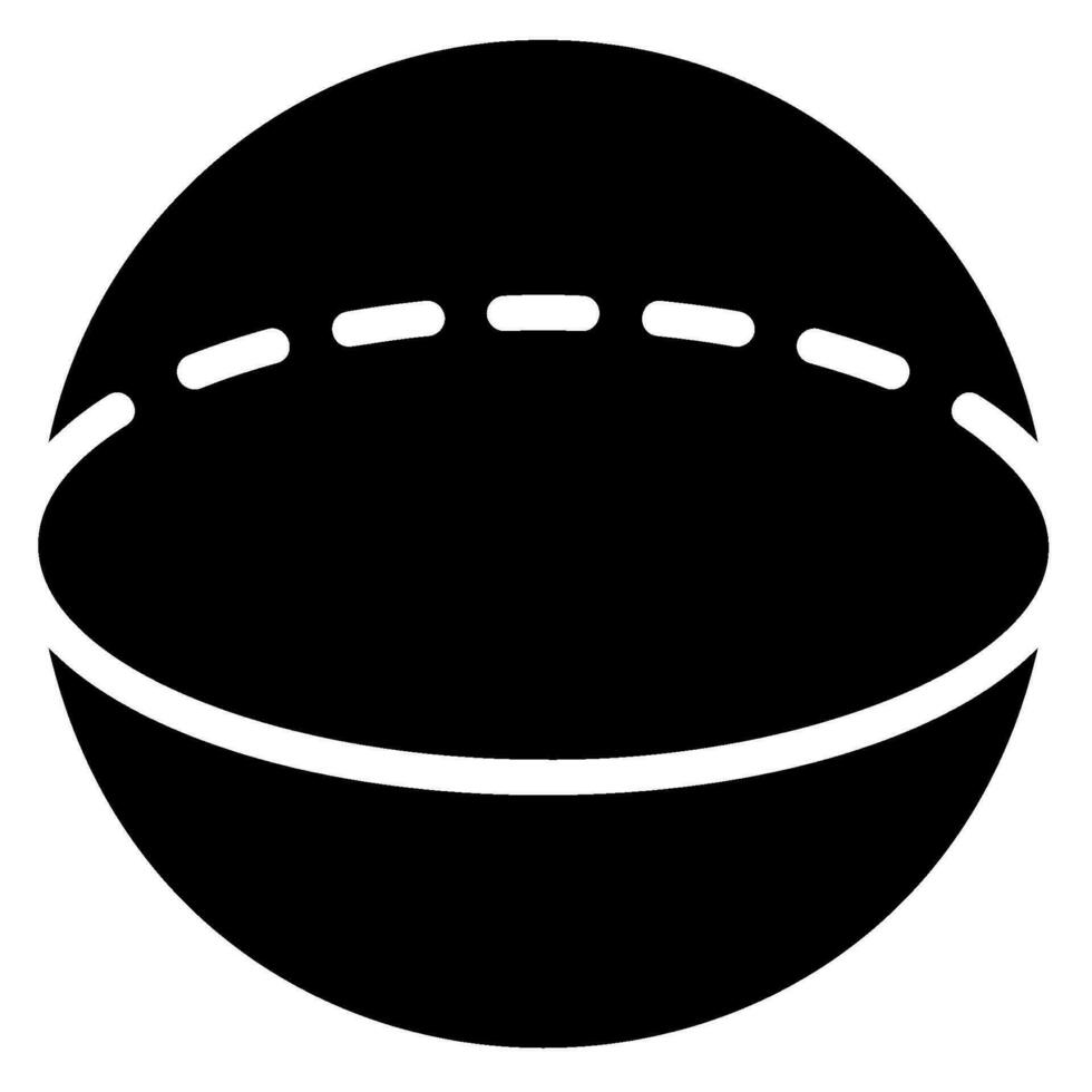 sphere glyph icon vector