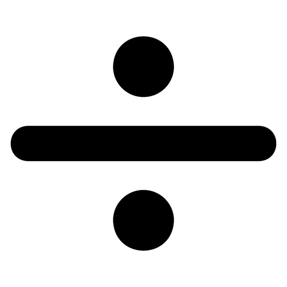 divide glyph icon vector