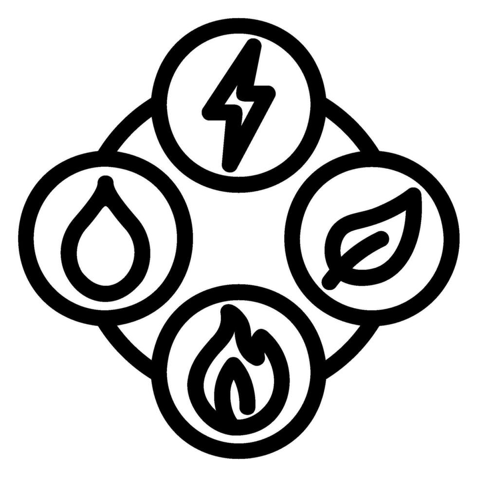 natural resources line icon vector