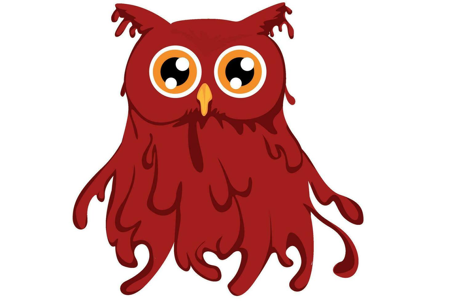 Halloween - Cute Bloody Owl vector