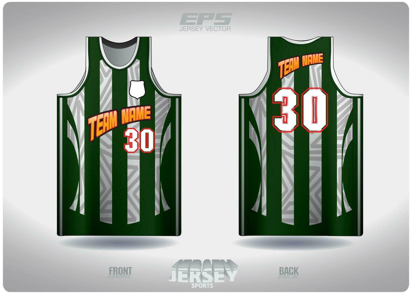 EPS jersey sports shirt vector.Labyrinth pattern in a green cage pattern design, illustration, textile background for basketball shirt sports t-shirt, basketball jersey shirt vector