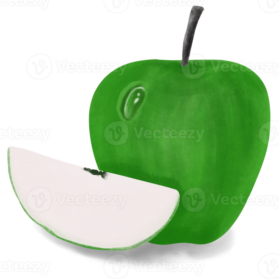 Green apple for your healthy png