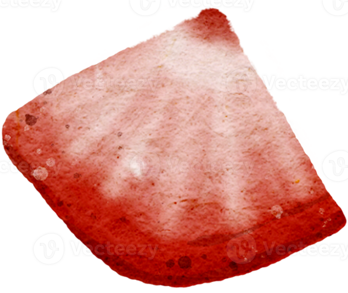 set of strawberries hand-drawn in a watercolor-style drawing png