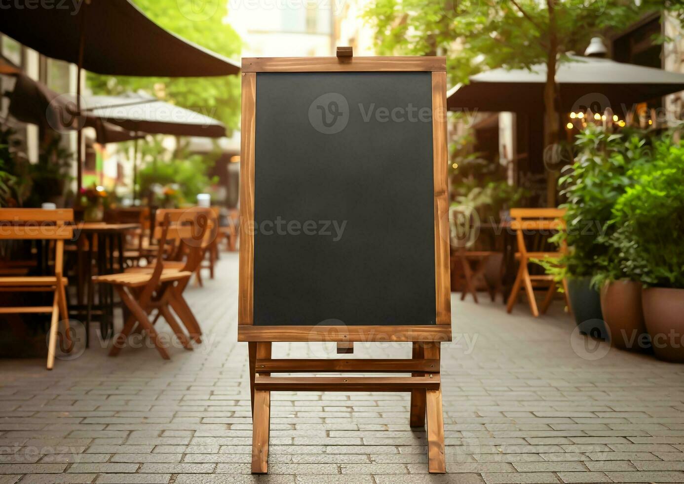 AI Generated Coffee Menu Mock up for Advertising. photo