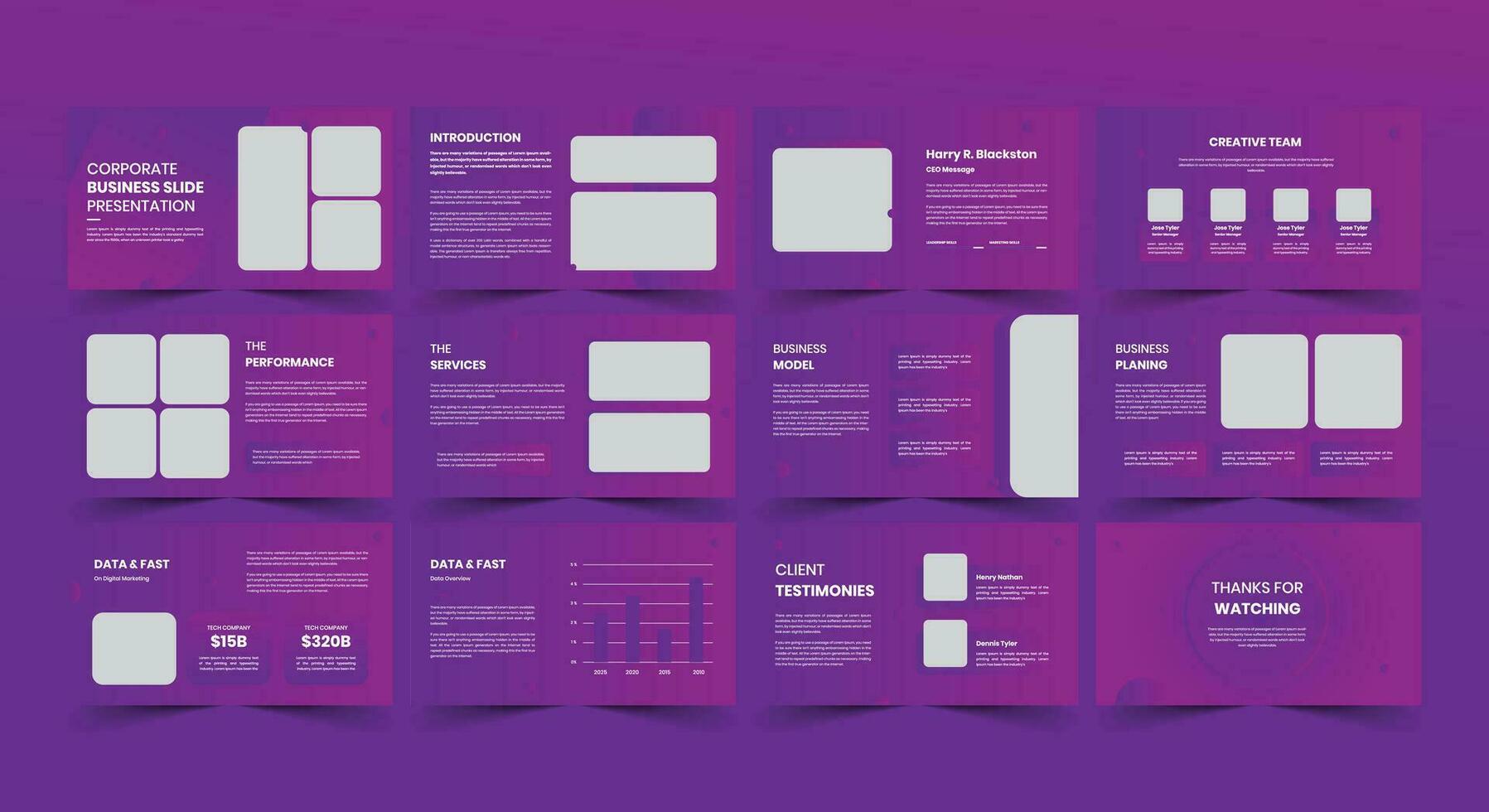 Corporate Business Slide Presentation 27582538 Vector Art at Vecteezy