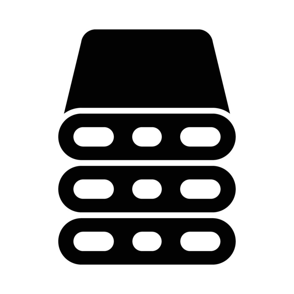 Server Vector Glyph Icon For Personal And Commercial Use.