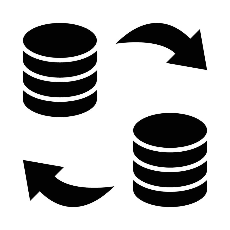 datos transferir vector glifo icono para personal y comercial usar.