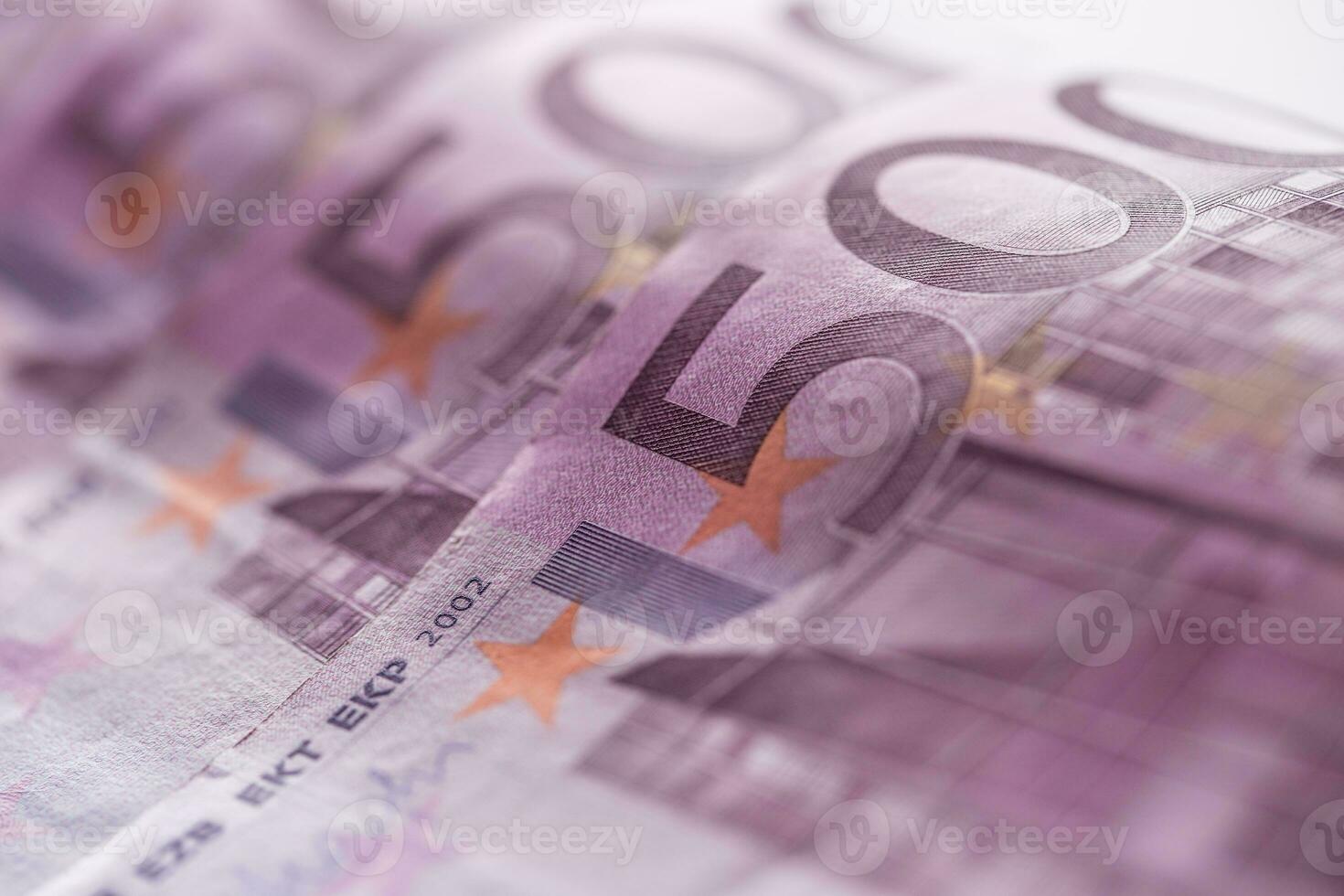 Close-up five houndred euro banknotes money and currency photo