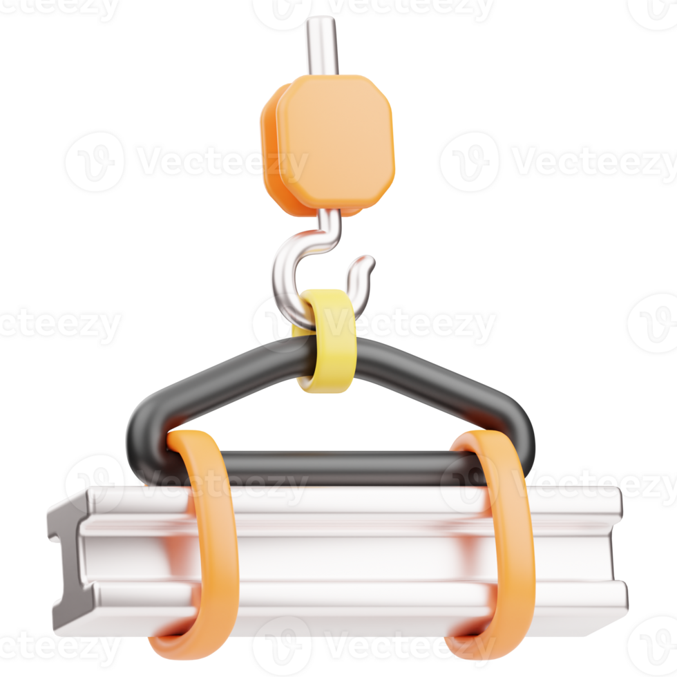 construction crane 3D Illustration png