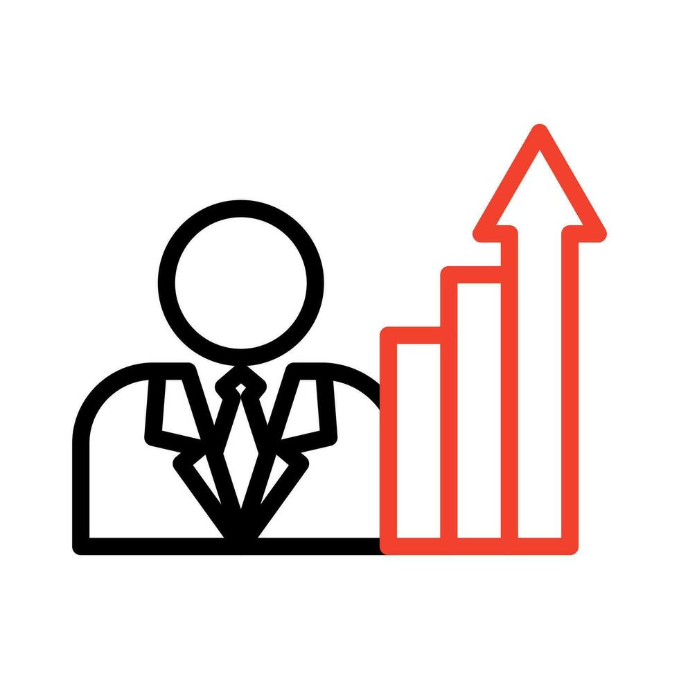 Goal by achieving the next step line icon, solution and business , going up vector icon, vector graphics editable .