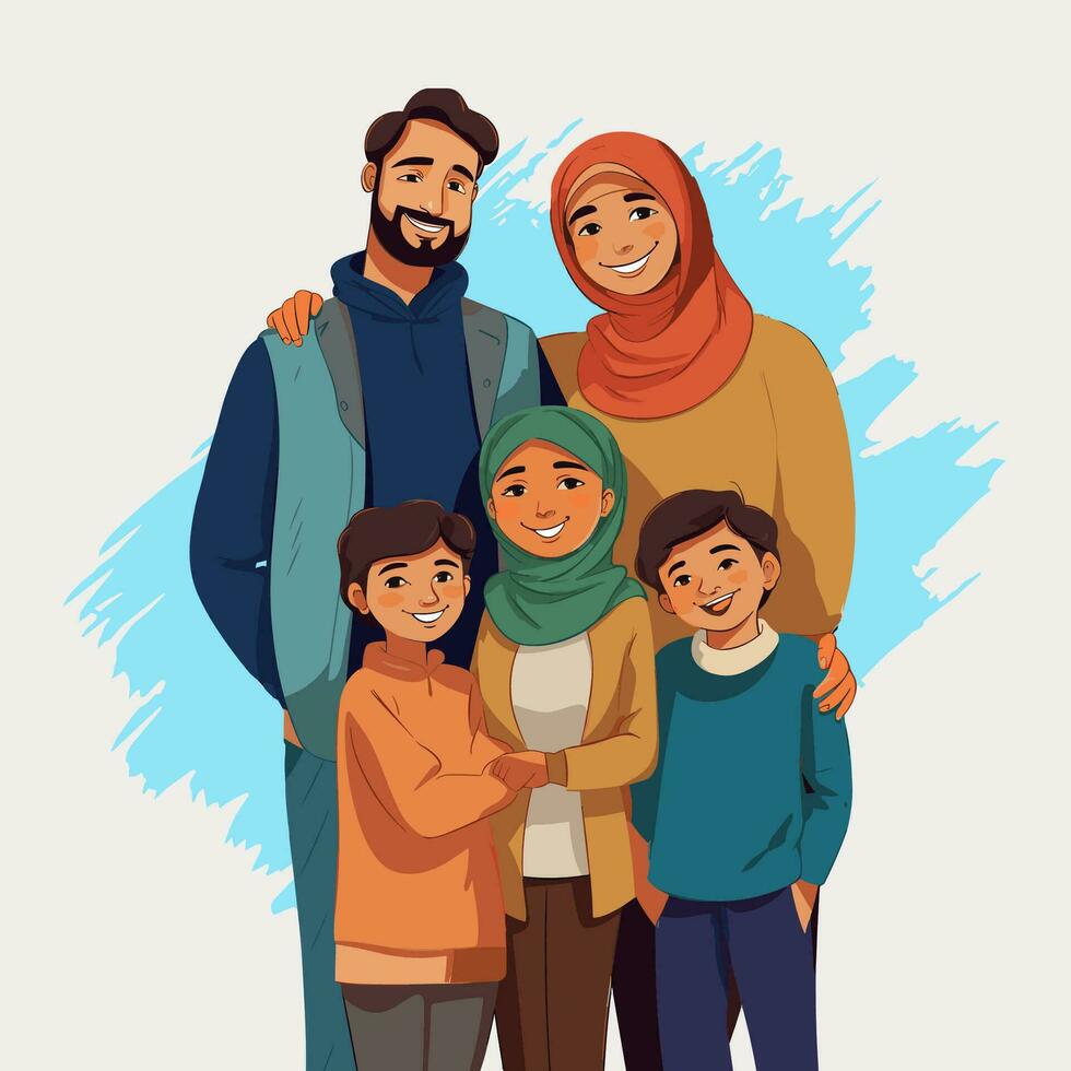 Family illustration vector