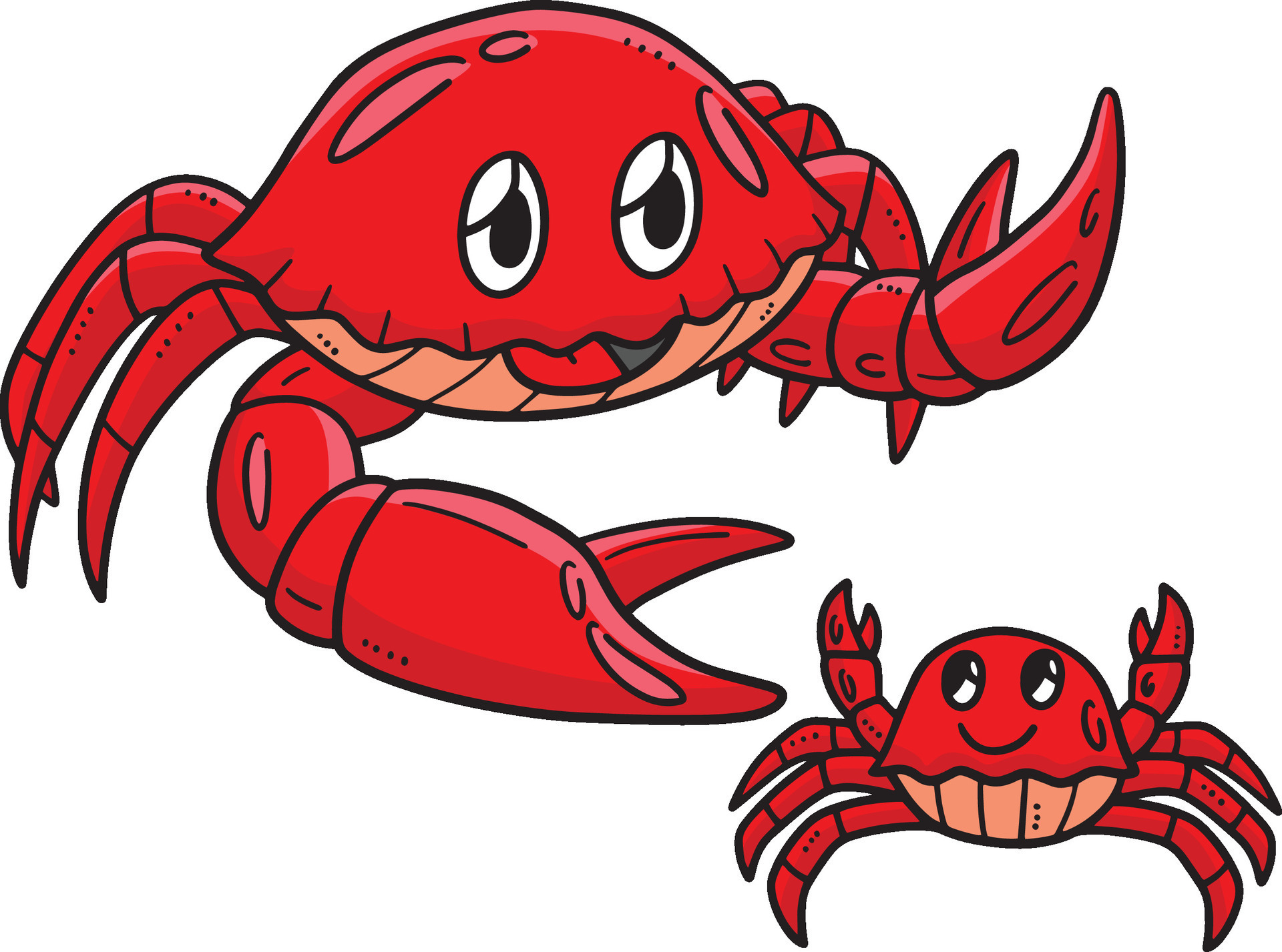 Crabs Cartoon Colored Clipart Illustration 27584241 Vector Art at Vecteezy