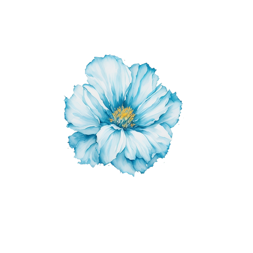 Watercolor Flower, Ai Generated png