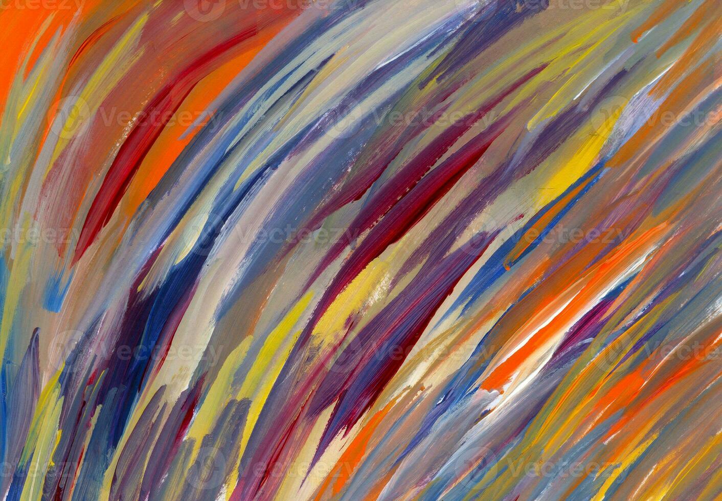 orange-red blue acrylic oil painting texture photo