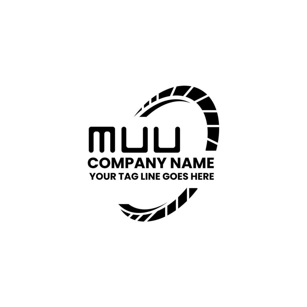 MUU letter logo creative design with vector graphic, MUU simple and modern logo. MUU luxurious alphabet design