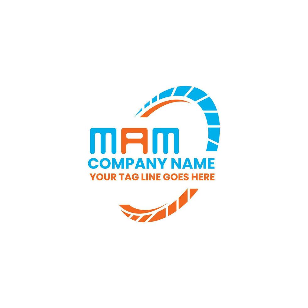 MAM letter logo creative design with vector graphic, MAM simple and modern logo. MAM luxurious alphabet design