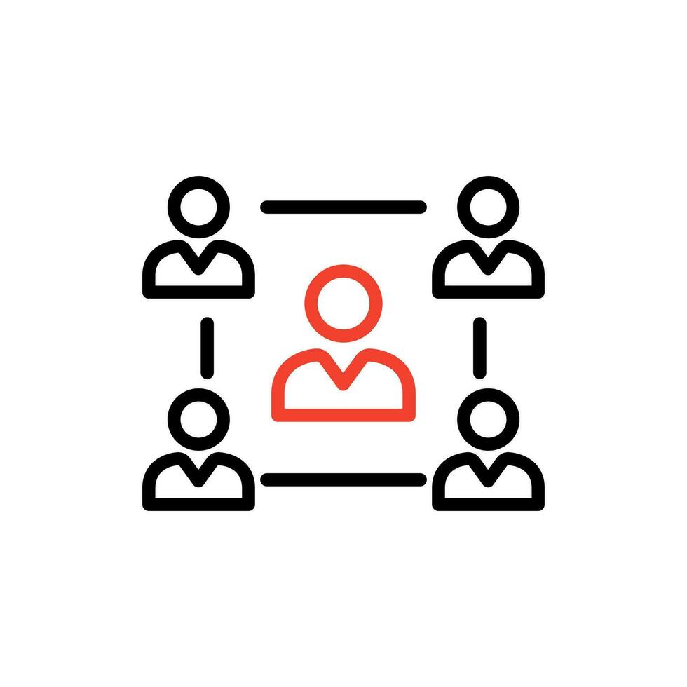 Concept of unity and teamwork. Togetherness and cooperation icon. Group. Vector illustration isolated on white background.
