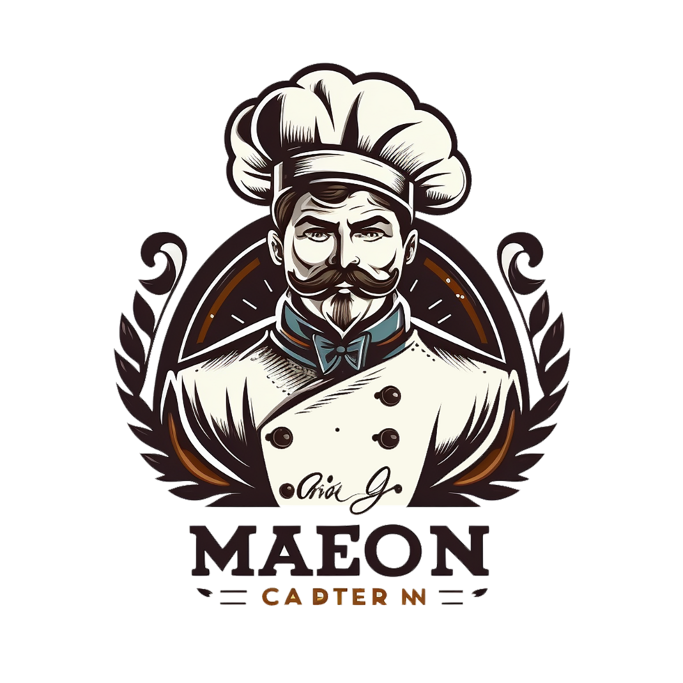 chef oud stijl realistisch PNG mascotte logo, ai generatief