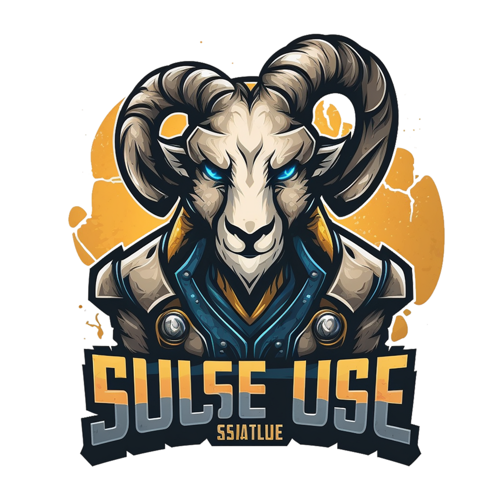 Gaming mascot logo free png, Ai Generative png