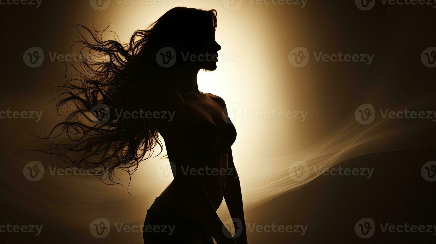 Design element female silhouette photo