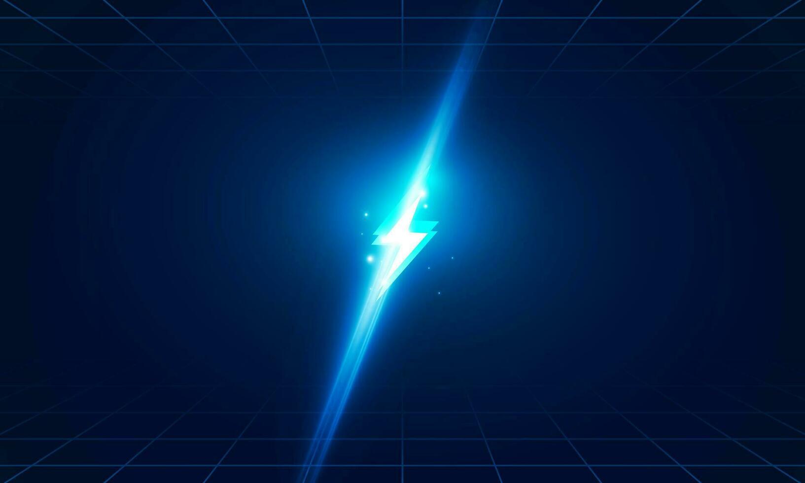 Abstract technology Hitech communication concept of electronic in digital, polygon charged batteries, bolt lighting, power protection, vector design.