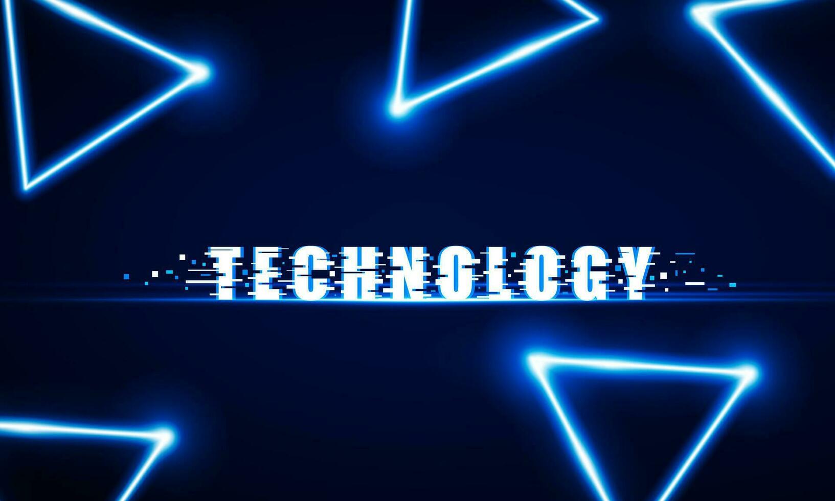 Abstract Key Door open Light out technology and with neon triangles. Hitech communication concept innovation background,  vector design