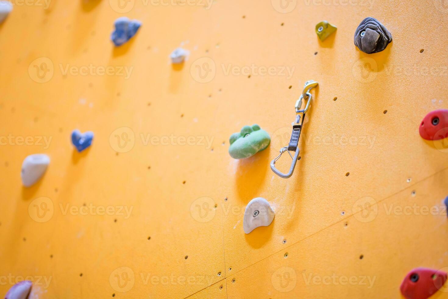 Climbing Wall. Climbing wall with colorful rocks photo