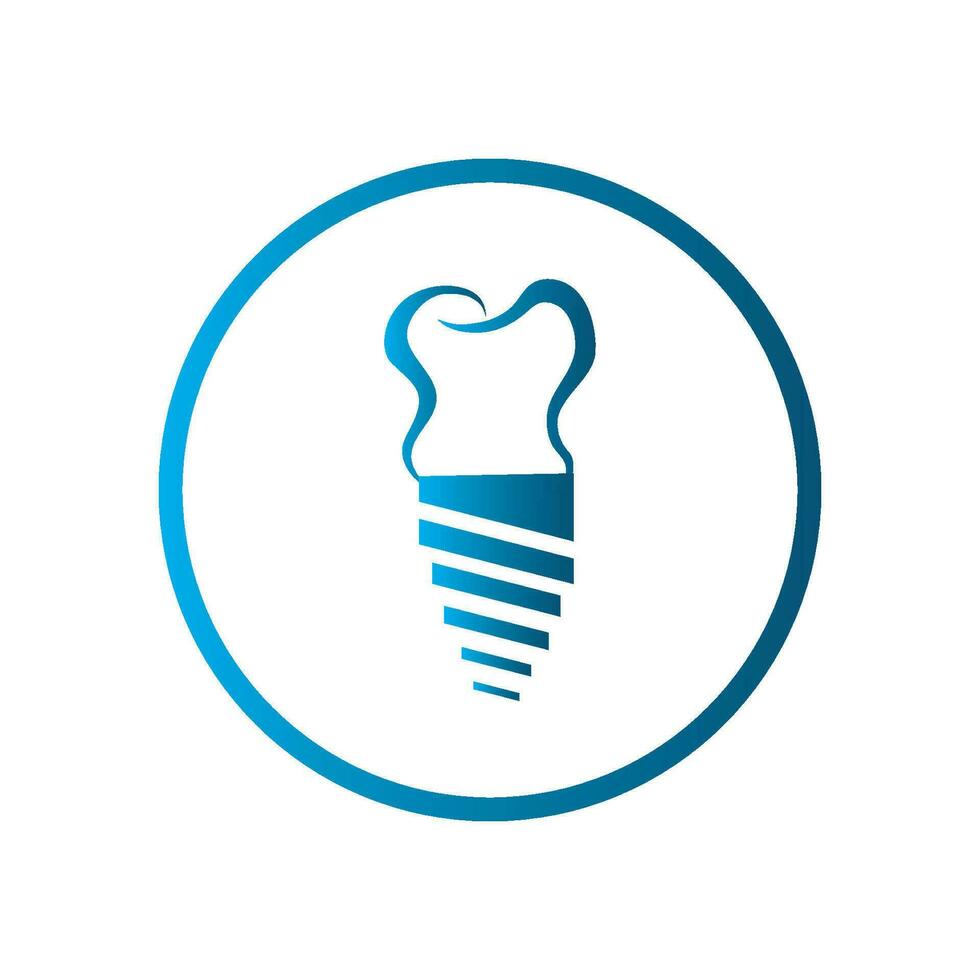 dental implant logo vector