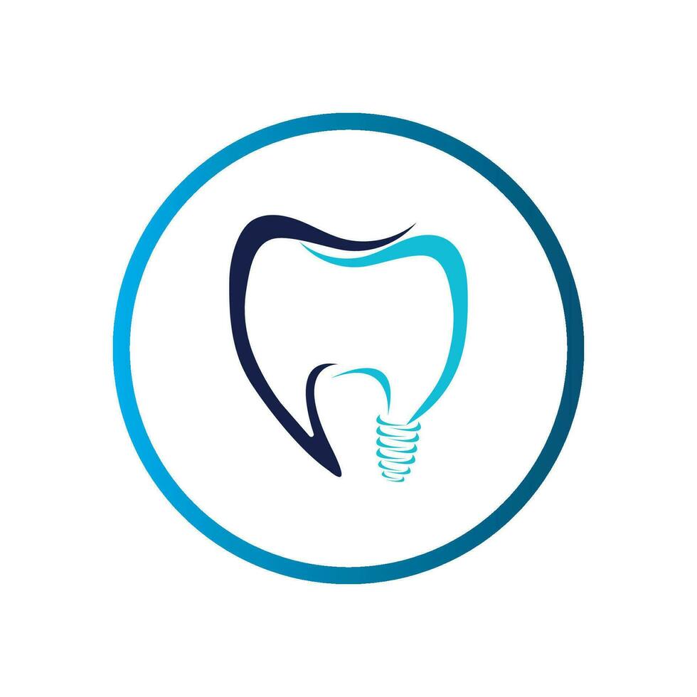 dental implant logo vector