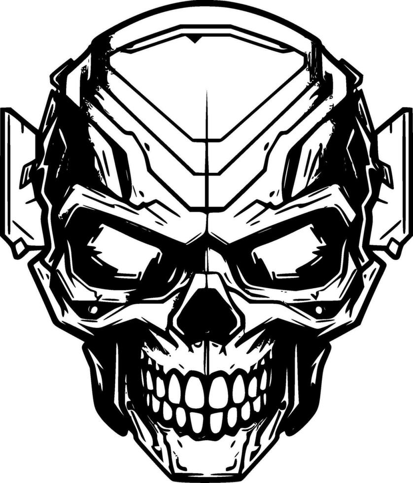 Skull - Minimalist and Flat Logo - Vector illustration