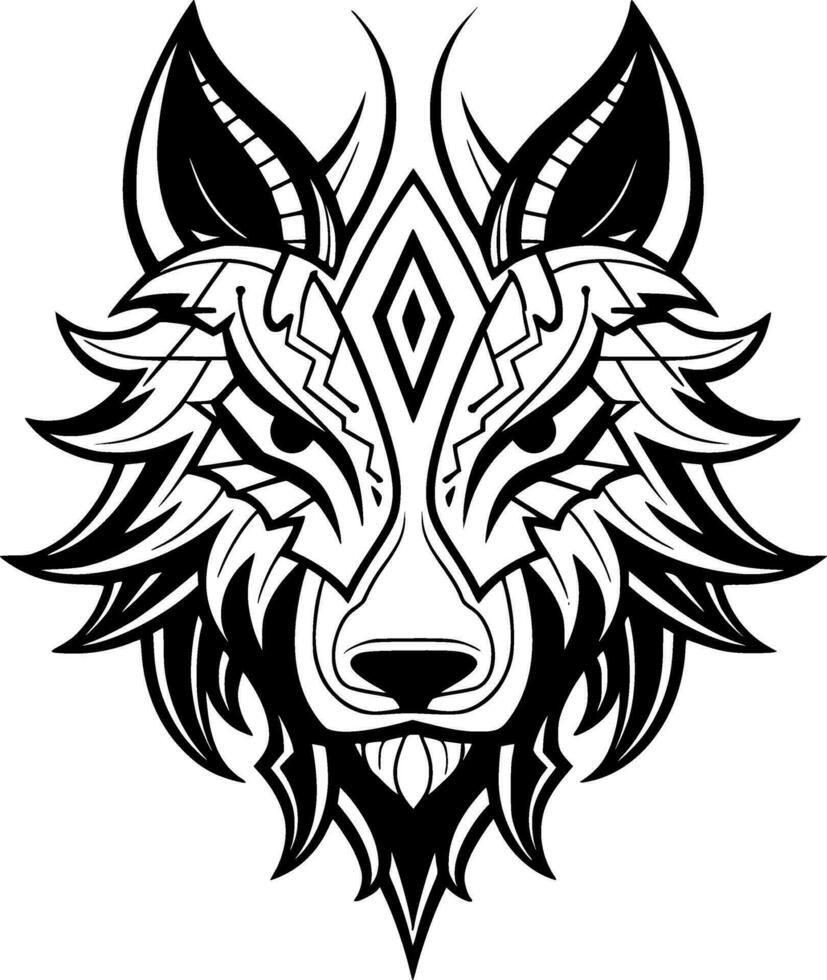lobo - alto calidad vector logo - vector ilustración ideal para camiseta gráfico