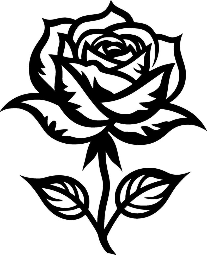 rosa, negro y blanco vector ilustración