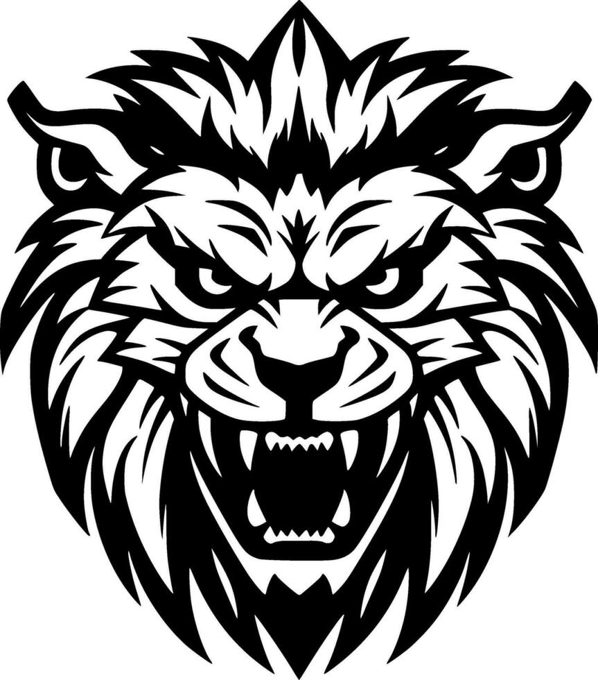 Lion - Minimalist and Flat Logo - Vector illustration