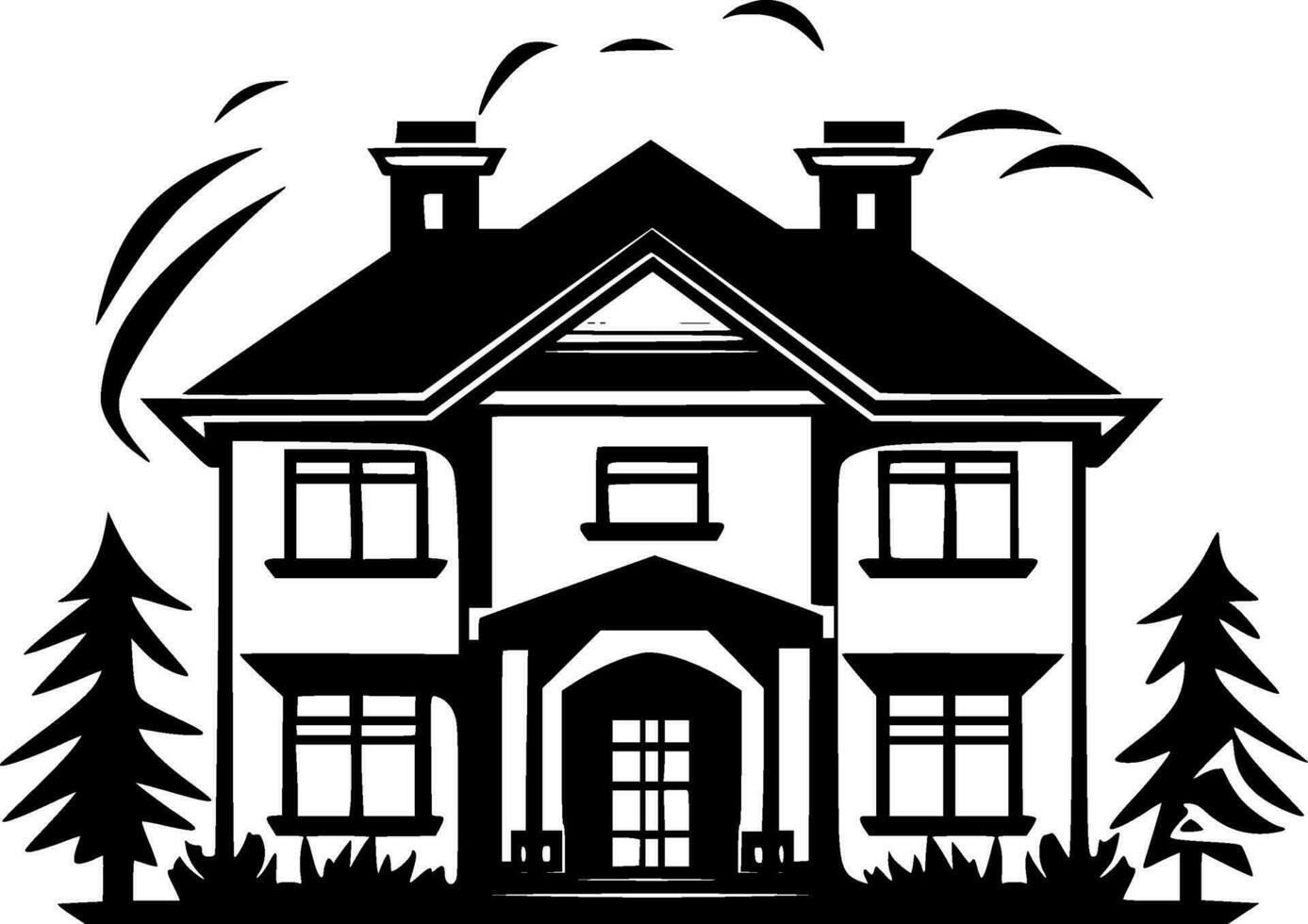 House - Minimalist and Flat Logo - Vector illustration 27599827 Vector