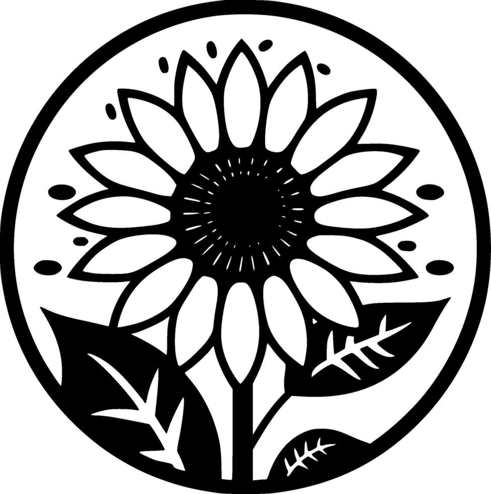 Flower - High Quality Vector Logo - Vector illustration ideal for T-shirt graphic