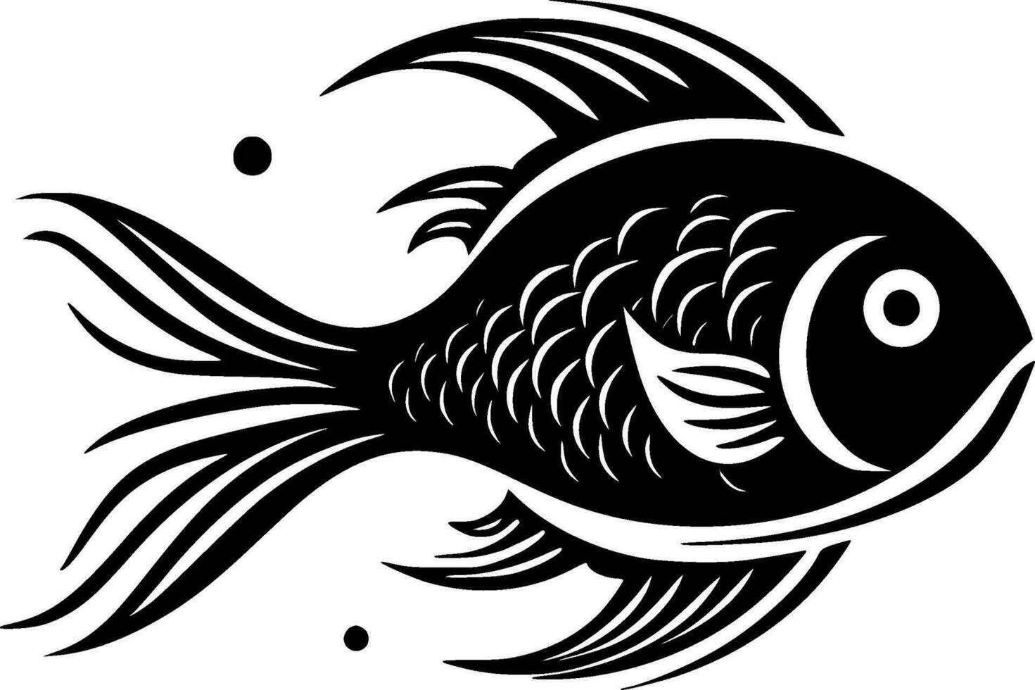 Fish - High Quality Vector Logo - Vector illustration ideal for T-shirt graphic