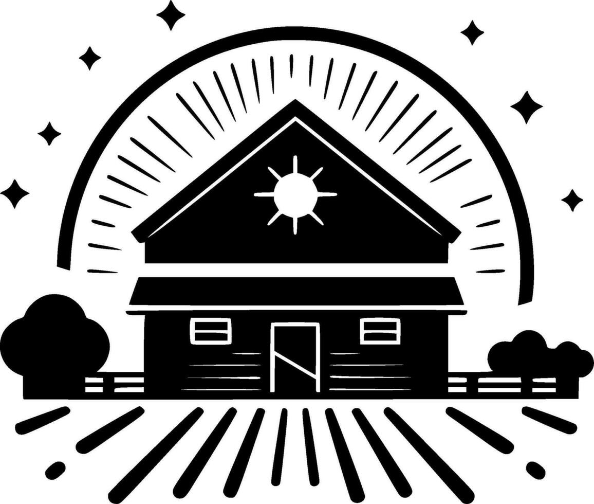 Farmhouse - High Quality Vector Logo - Vector illustration ideal for T-shirt graphic