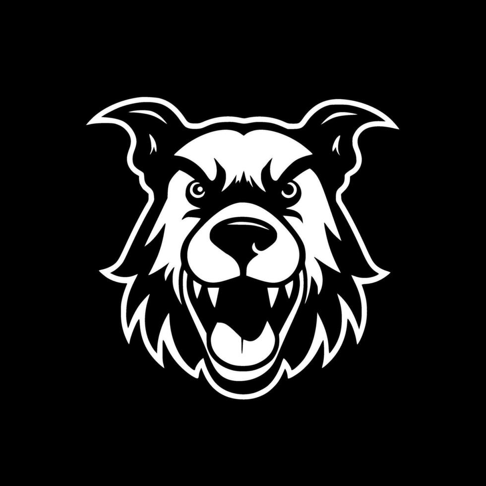 Dog - Black and White Isolated Icon - Vector illustration