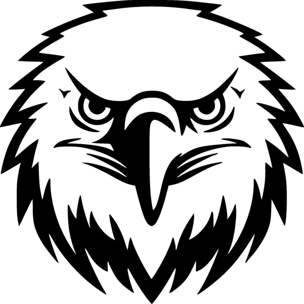 Eagle, Minimalist and Simple Silhouette - Vector illustration