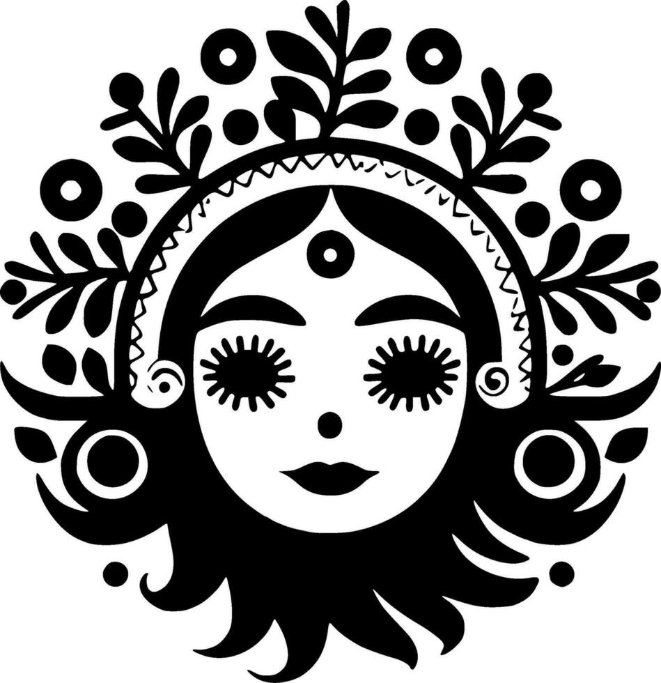 boho, minimalista y sencillo silueta - vector ilustración