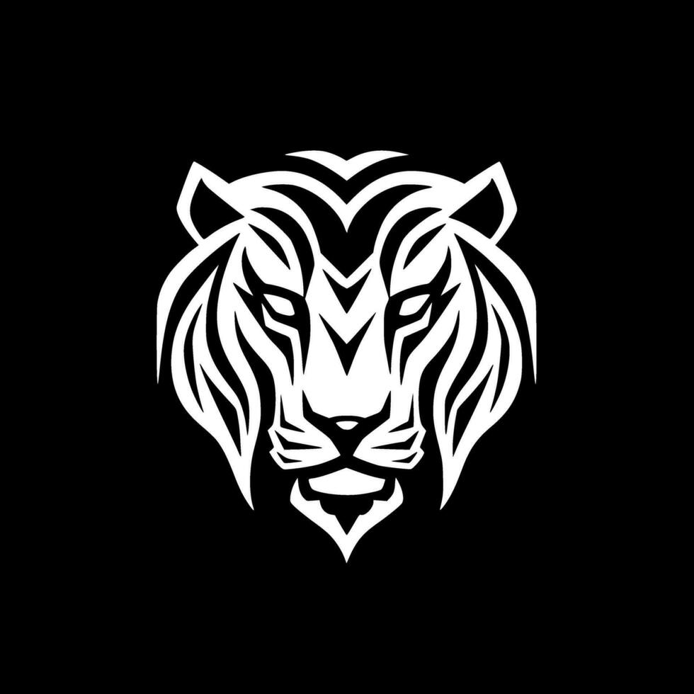 tigre, minimalista y sencillo silueta - vector ilustración