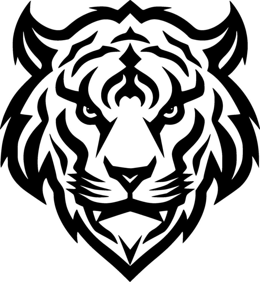 Tiger - Minimalist and Flat Logo - Vector illustration
